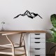 Wallxpert Decorative Metal Wall Accessory Mountain - 9 Black