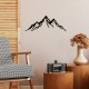 Decorative Metal Wall Accessory Mountain - 11 Black Decorative Metal Wall Accessory Mountain - 11 Black