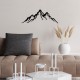 Decorative Metal Wall Accessory Mountain - 11 Black Decorative Metal Wall Accessory Mountain - 11 Black