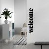Decorative Metal Wall Accessory Welcome Black