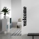 Decorative Metal Wall Accessory Welcome Black Decorative Metal Wall Accessory Welcome Black