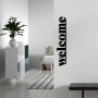 Decorative Metal Wall Accessory Welcome Black
