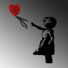 Wallxpert Decorative Metal Wall Accessory Banksy - 13-1 Red
Black