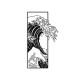 Wallxpert Decorative Metal Wall Accessory Waves 3 Black