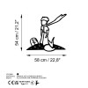 Wallxpert Decorative Metal Wall Accessory The Little Prince 3 Black