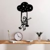 Decorative Metal Wall Accessory The Little Prince 6 Black