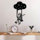 Decorative Metal Wall Accessory The Little Prince 6 Black Decorative Metal Wall Accessory The Little Prince 6 Black
