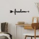 Decorative Metal Wall Accessory Freedom Black