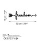 Decorative Metal Wall Accessory Freedom Black