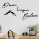 Decorative Metal Wall Accessory Dream Imagine Belive Black Wallxpert Decorative Metal Wall Accessory Dream Imagine Belive Black