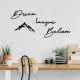 Decorative Metal Wall Accessory Dream Imagine Belive Black Wallxpert Decorative Metal Wall Accessory Dream Imagine Belive Black