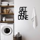Decorative Metal Wall Accessory Get Shit Done 15 Black Decorative Metal Wall Accessory Get Shit Done 15 Black