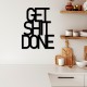 Decorative Metal Wall Accessory Get Shit Done 15 Black Decorative Metal Wall Accessory Get Shit Done 15 Black
