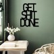 Decorative Metal Wall Accessory Get Shit Done 15 Black Decorative Metal Wall Accessory Get Shit Done 15 Black