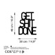 Decorative Metal Wall Accessory Get Shit Done 15 Black Decorative Metal Wall Accessory Get Shit Done 15 Black