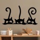 Wallxpert Decorative Metal Wall Accessory Cat 5 Black