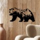 Decorative Metal Wall Accessory Orso-1 Black Wallxpert Decorative Metal Wall Accessory Orso-1 Black