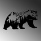 Decorative Metal Wall Accessory Orso-1 Black Wallxpert Decorative Metal Wall Accessory Orso-1 Black