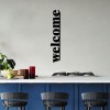 Wallxpert Decorative Metal Wall Accessory Welcome-5 Black