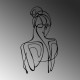 Decorative Metal Wall Accessory Sorella-1 Black Wallxpert Decorative Metal Wall Accessory Sorella-1 Black