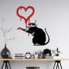 Wallxpert Decorative Metal Wall Accessory Banksy Metal 08 White