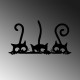 Metal Wall Hook Hidden Cats Black Metal Wall Hook Hidden Cats Black