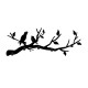 Metal Wall Hook Escaped Birds Black