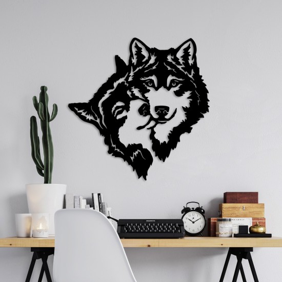 Decorative Metal Wall Accessory its Love Black