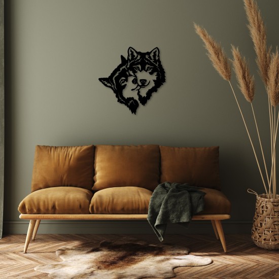 Decorative Metal Wall Accessory its Love Black