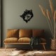 Decorative Metal Wall Accessory its Love Black