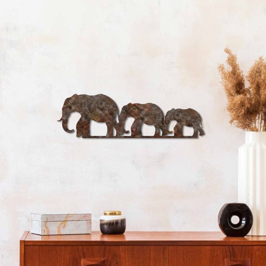 Decorative Metal Wall Accessory Rusty Elephant 1 Antiquation Decorative Metal Wall Accessory Rusty Elephant 1 Antiquation