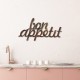 Wallxpert Decorative Metal Wall Accessory Rusty Bon Appetit Antiquation