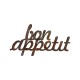 Wallxpert Decorative Metal Wall Accessory Rusty Bon Appetit Antiquation