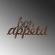 Wallxpert Decorative Metal Wall Accessory Rusty Bon Appetit Antiquation