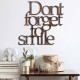 Decorative Metal Wall Accessory Rusty Dont Forget For Smile Antiquation Decorative Metal Wall Accessory Rusty Dont Forget For Smile Antiquation