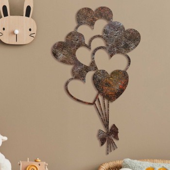 Decorative Metal Wall Accessory Rusty Heart 1 Antiquation