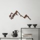 Wallxpert Decorative Metal Wall Accessory Rusty Mountain Antiquation