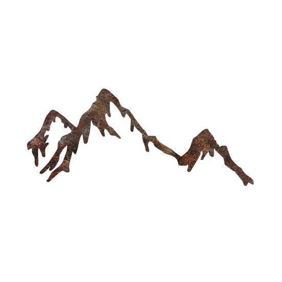 Wallxpert Decorative Metal Wall Accessory Rusty Mountain Antiquation