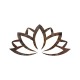 Wallxpert Decorative Metal Wall Accessory Rusty Lotus Antiquation
