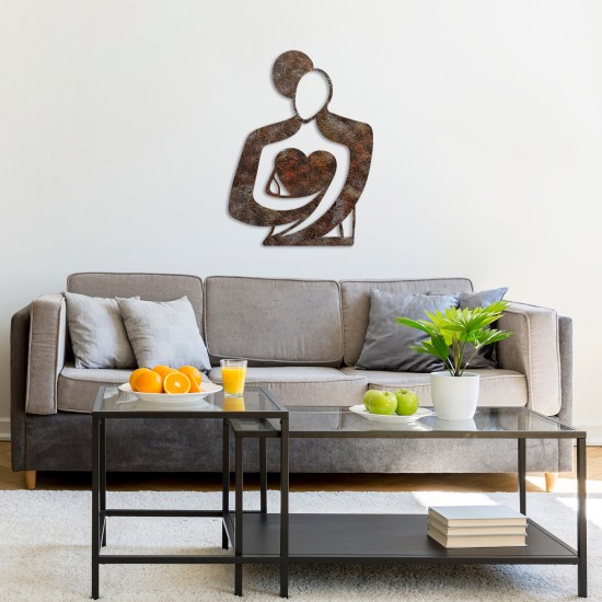 Decorative Metal Wall Accessory Rusty Hug Antiquation Wallxpert Decorative Metal Wall Accessory Rusty Hug Antiquation