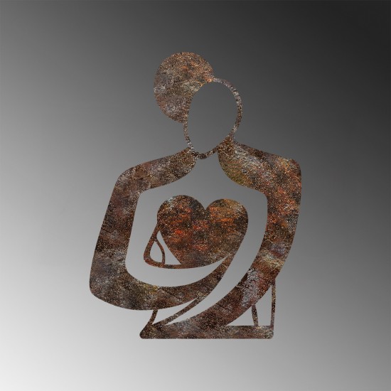 Decorative Metal Wall Accessory Rusty Hug Antiquation Wallxpert Decorative Metal Wall Accessory Rusty Hug Antiquation