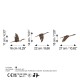 Wallxpert Decorative Metal Wall Accessory Rusty Birds 1 Antiquation