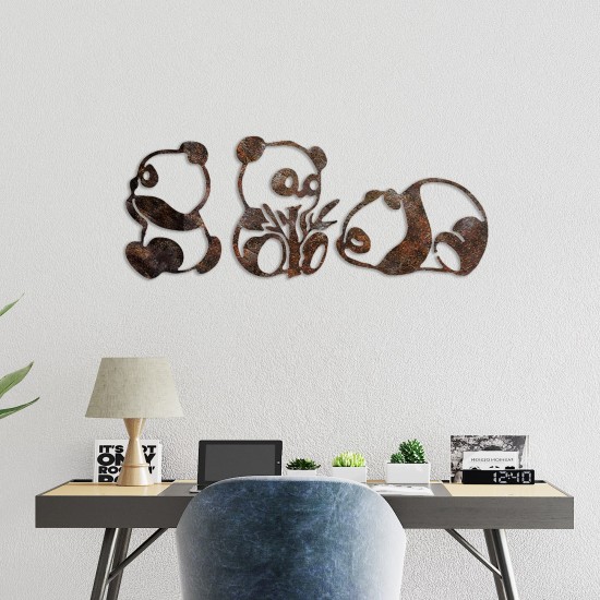 Decorative Metal Wall Accessory Rusty Panda Antiquation Decorative Metal Wall Accessory Rusty Panda Antiquation