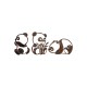 Decorative Metal Wall Accessory Rusty Panda Antiquation Decorative Metal Wall Accessory Rusty Panda Antiquation