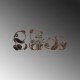 Decorative Metal Wall Accessory Rusty Panda Antiquation Decorative Metal Wall Accessory Rusty Panda Antiquation