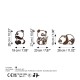 Decorative Metal Wall Accessory Rusty Panda Antiquation Decorative Metal Wall Accessory Rusty Panda Antiquation