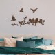 Wallxpert Decorative Metal Wall Accessory Rusty Birds 2 Antiquation