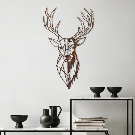 Decorative Metal Wall Accessory Rusty Deer 3 Antiquation Decorative Metal Wall Accessory Rusty Deer 3 Antiquation