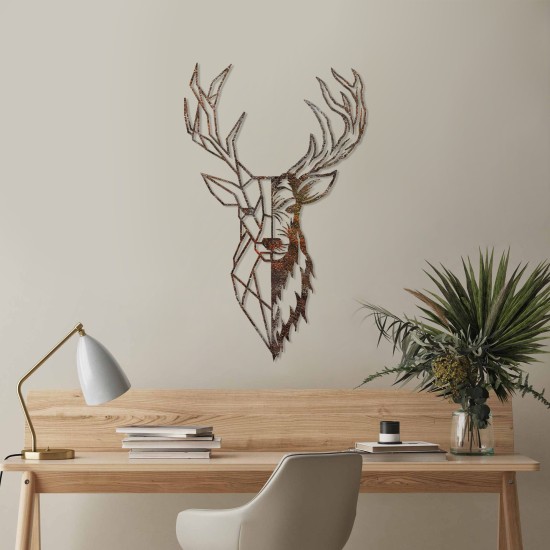 Decorative Metal Wall Accessory Rusty Deer 3 Antiquation Decorative Metal Wall Accessory Rusty Deer 3 Antiquation