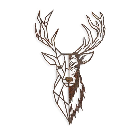 Decorative Metal Wall Accessory Rusty Deer 3 Antiquation Decorative Metal Wall Accessory Rusty Deer 3 Antiquation